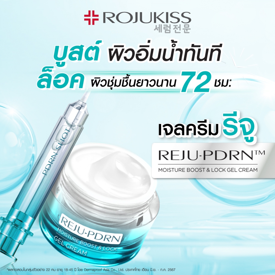 โรจูคิส เปิดตัวเจลครีมรีจู “REJU-PDRN MOISTURE BOOST & LOCK GEL CREAM” ยกระดับเจลครีม คุณภาพแน่น