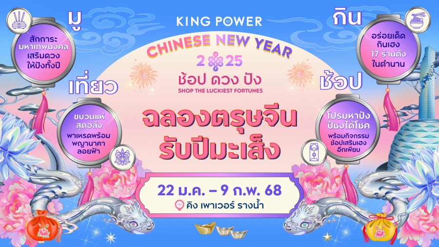 KING POWER CHINESE NEW YEAR 2025 ช้อป ดวง ปัง SHOP THE LUCKIEST FORTUNES