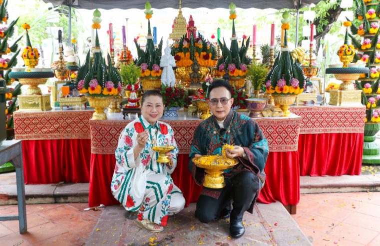 อาจารย์โอ๊กจัดพิธีบูชาครูประจำปี 2568 ครอบเศียรองค์ท้าวเวสสุวรรณ และทอดผ้าป่าเพื่อสมทบทุนสร้างองค์ท้าวเวสสุวรรณ ณ วัดโปรดเกศเชษฐาราม