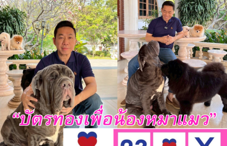 ไอเดียสุดเจ๋ง “เอกสิทธิ์ ปวงชนไทย” ผุด นโยบาย “บัตรทองเพื่อน้องหมาแมว” เอาใจคนรักสัตว์กว่า 6 ล้านครัวเรือนทั่วไทย ลั่น ทำได้ทันที