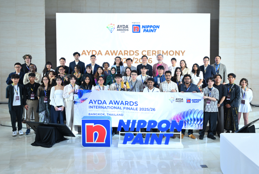 นิปปอนเพนต์ประกาศผลผู้ชนะบน 2 เวทีออกแบบระดับโลก AYDA Awards 2025/26 ‘Designer of The Year’ ส่งนักออกแบบรุ่นใหม่สู่ Harvard Design Discovery Program มูลค่า 10,000 ดอลลาร์สหรัฐ พร้อมเชิดชูผลงานออกแบบระดับสากลของนักออกแบบมืออาชีพใน Creative Colour Awards 2026