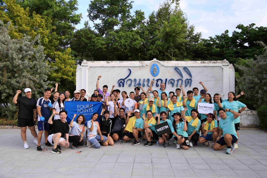 โรงแรม เดอะ เวสทิน แกรนด์ สุขุมวิท กรุงเทพ ผสานพลังสุขภาพและความยั่งยืน ผ่านกิจกรรมวิ่งและเก็บขยะ ณ สวนเบญจกิติ